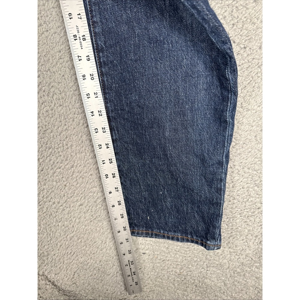 Madewell Jeans Men's 32x30 (34x30) Blue 1991 Straight Dark Wash Stretch Preppy - Picture 7 of 11